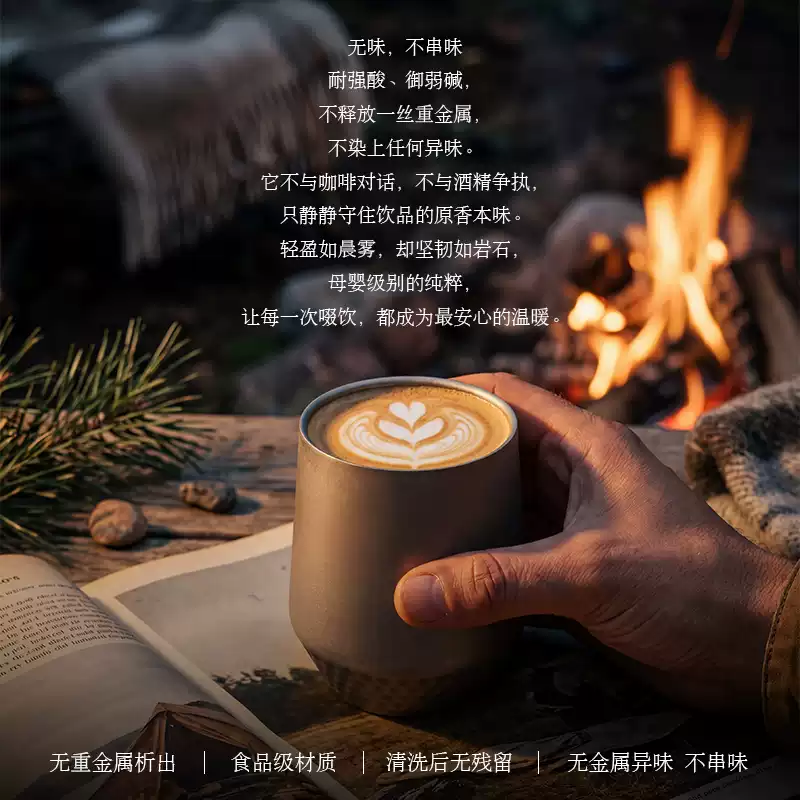 纯钛杯无重金属析出