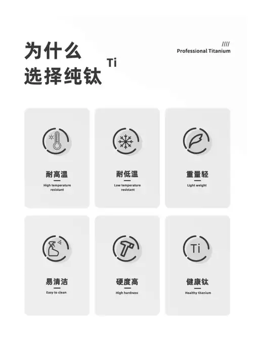 纯钛材质产品特性说明 纯钛材质产品特性说明