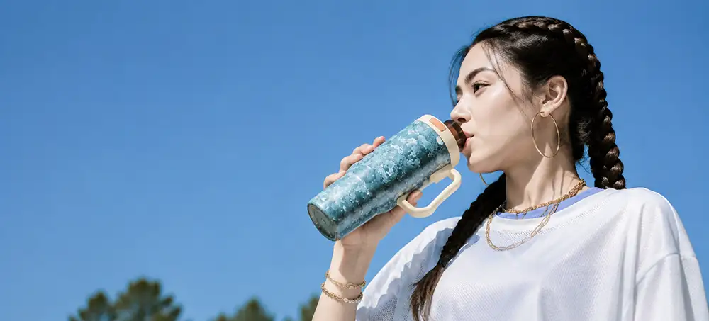 1250ML纯钛大容量车载保温水杯