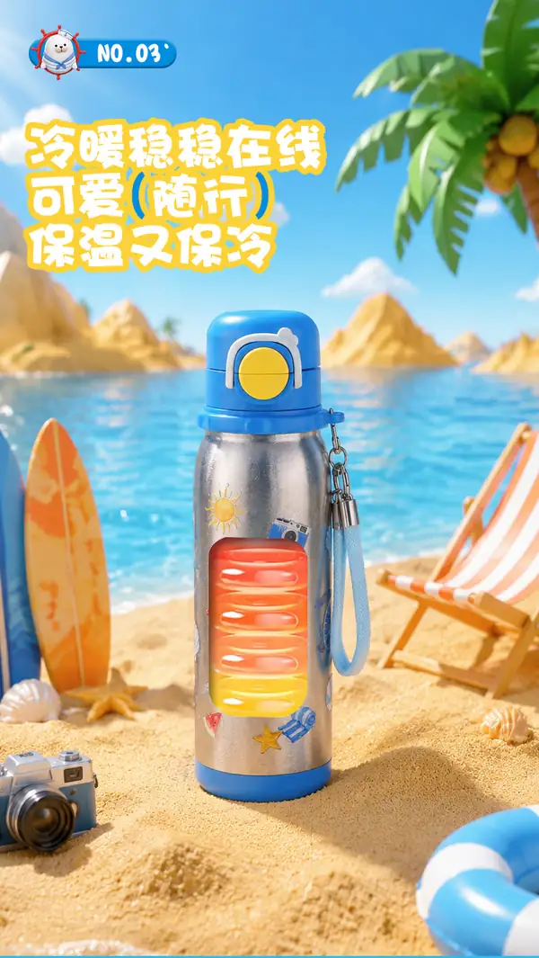 儿童纯钛保温杯保温保冷功能展示 儿童纯钛保温杯保温保冷功能展示