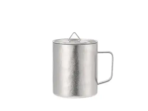 500ML户外纯钛手柄马克杯
