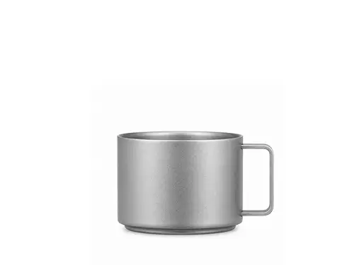 100ML户外纯钛双层咖啡杯