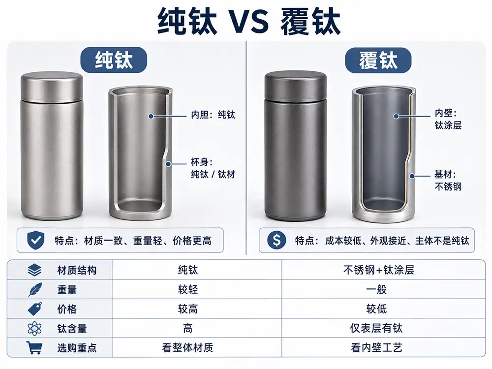 纯钛和覆钛对比图 纯钛和覆钛对比图